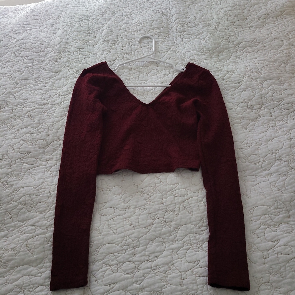 Forever 21 Long Sleeve Crop Top